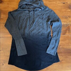 Chic Ombre Gray and Black Women's Hoodie